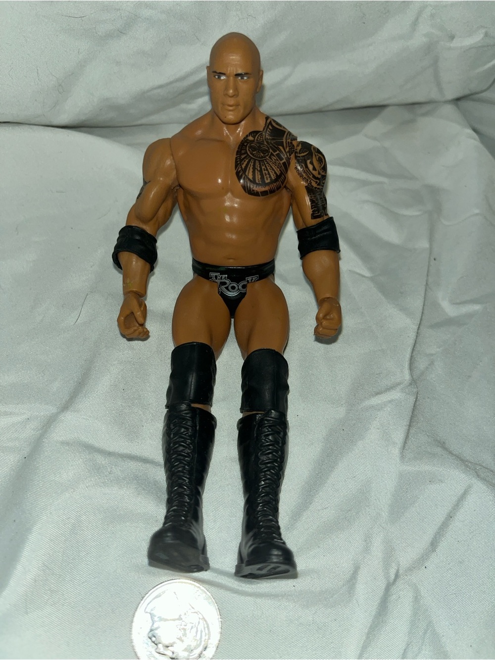 The Rock Wrestler Action Figure Articulated WWF Collectible